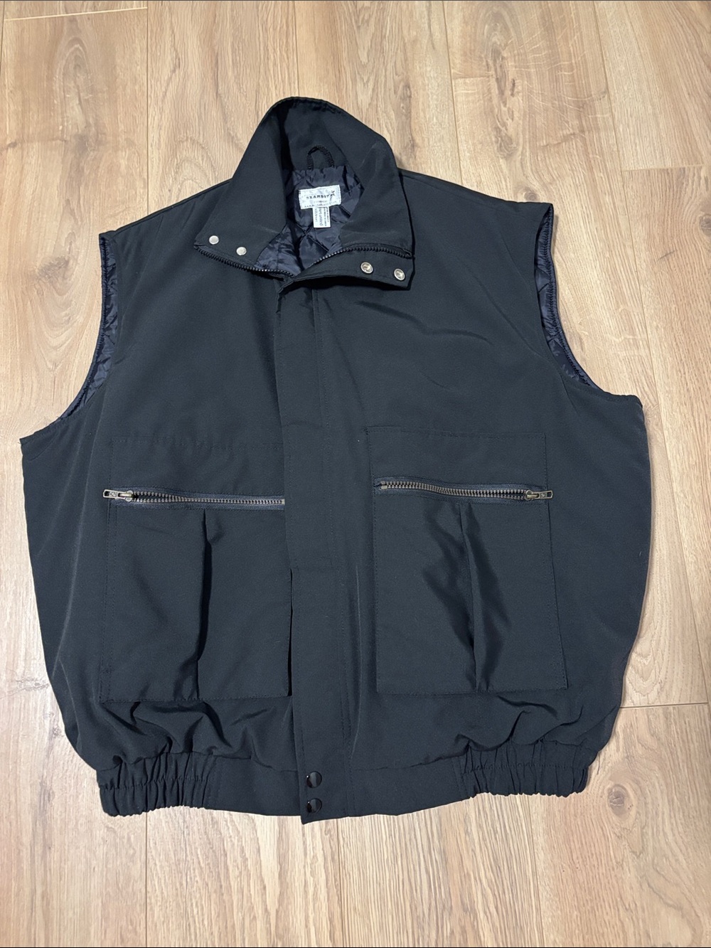 Men’s Promo Brandit Black Quilted Utility Vest – XXL – Made in Canada